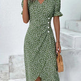 Ellaine™ - Florales Bauchbedeckendes Sommerkleid