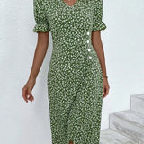 Ellaine™ - Florales Bauchbedeckendes Sommerkleid