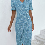 Ellaine™ - Florales Bauchbedeckendes Sommerkleid
