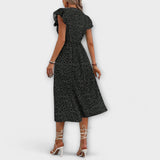 Elegantes Midi-Kleid mit Punkten
