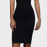 Ivana | Schwarz-weiße Midi-Kleid