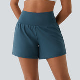Luigia - 2 In 1 Yoga Shorts Mit Hoher Taille