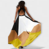 Nava - Lange Kleid mit Rückenausschnitt