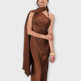 Azura - Maxi-Chic-Robe aus Satin
