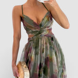 Jelena | Maxikleid mit floralem Muster