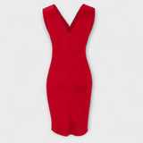 Desi - Kleid mit V-Ausschnitt und Schlitz