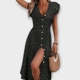 Elegantes Midi-Kleid mit Punkten