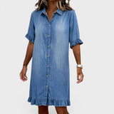 Camille™ | Elegantes Denim-Kleid