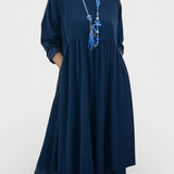 Dora | Midi-Kleid mit fließendem Schnitt und doppeltem Saum