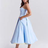 Ophira™ - Elegantes Korsett-Midi-Kleid