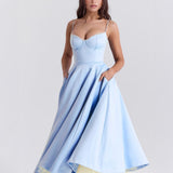 Ophira™ - Elegantes Korsett-Midi-Kleid