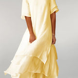 Vivienne™ - Elegantes Baumwoll-Langkleid