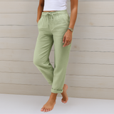 Alyse | Damen Hose mit Kordelzug und Taschen