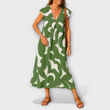 Linae – Kleid Lagana mit V-Ausschnitt