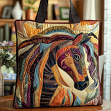 Handgemachte Tasche - Pferd aus buntem Mosaik