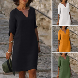 Lola - Lässiges V-Ausschnitt-Kleid