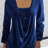 Kiara™ - Langärmeliges Shirt mit Pailletten