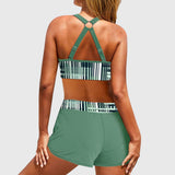 Janelle - Hochgeschnittenes Ripp-Bikini