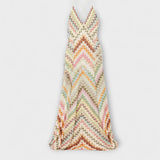 Remi - Maxi Kleid mit buntem Zickzackmuster von Missoni