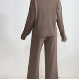 Grace - Damen Freizeitanzüge Mit Hoher Taille Und Langen Hosen