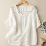 Kristi™ | Retro-inspirierte Bluse mit Knopf-Details