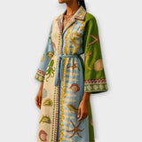 Jule - Midikleider aus Twill mit Gürtel