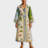 Jule - Midikleider aus Twill mit Gürtel