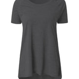 Faye™ - Lässiges Longline Crew Neck T-Shirt