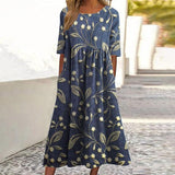 Kharen - Florales Midi-Kleid