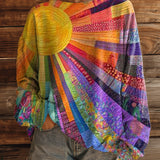 Sloane™ - Sonnen-Collage Kunst Sweatshirt