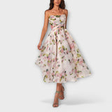 Elegantes Midi-Kleid aus Chiffon