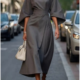 Lissey - Minimalistisches Gürtel-Luxuskleid