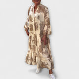 Nerina - Elegante Maxikleider mit Blumenmuster