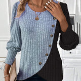 Evelyn - Das Colour-Block Casual Top