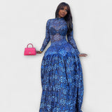 Mia - Maxikleid mit Netzdesign Lily