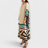 Elenora - Geometrischer Kaftan mit lässigem Schnitt