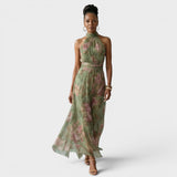 Mireille™ | Elegantes Midi-Kleid mit Neckholder