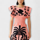 Amy - Elegantes Kleid mit Palmen