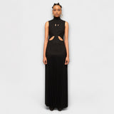 Kristen - Maxikleid mit plissierten Details und Ausschnitten
