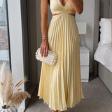 Elsa | Elegantes Plissiertes Maxikleid