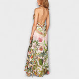 Ayla - Maxikleid ohne Ärmel mit floralem Muster