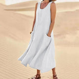 Tina™ - Sommer Leinenkleid