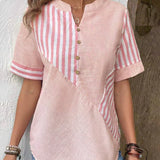Monroe™ | Weiche gestreifte Bluse