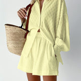 Elizabeth - Luftiges Shirt- und Shorts-Set