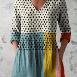 Valerie | Lange Bluse mit V-Ausschnitt