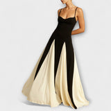 Ember - Klassisches A-Linien-Maxikleid mit Tüllpaneelen