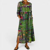 Léonie™ | Elegantes Boho-Denim-Kleid