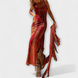 Zahlung - Einzigartiges Midi-Kleid mit Kragen