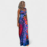 Ronja - La Bamba Bedrucktes Tie-Dye Maxi Kleid