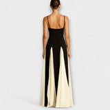 Ember - Klassisches A-Linien-Maxikleid mit Tüllpaneelen
